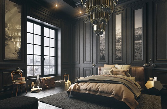 черная спальня